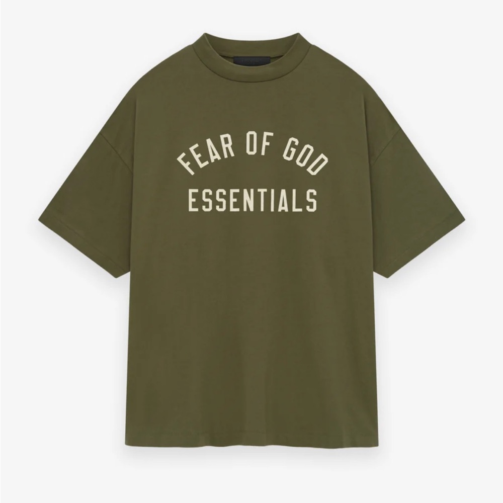 Fear of God Essentials Olive T-Shirt